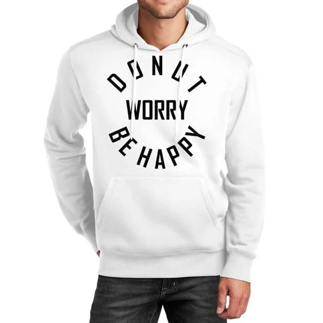 Artistshot Donut Worry Be Happy Funny Hoodie