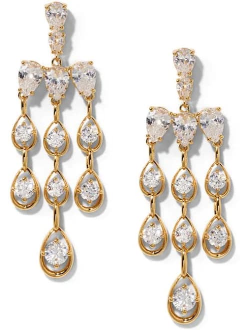 Nadri Women's It Girl Cubic Zirconia Chandelier Earrings
