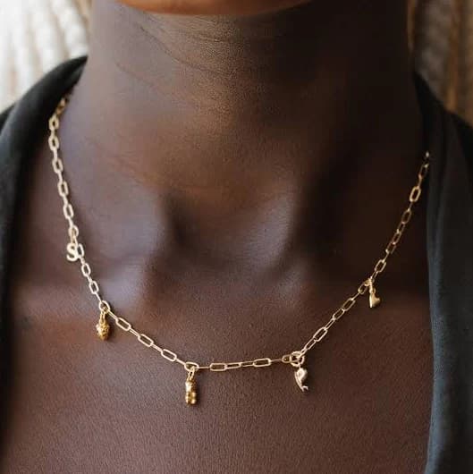 14K Gold Fill Custom Charm Necklace