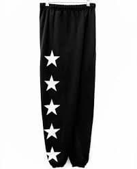 Joggers / Black White Star