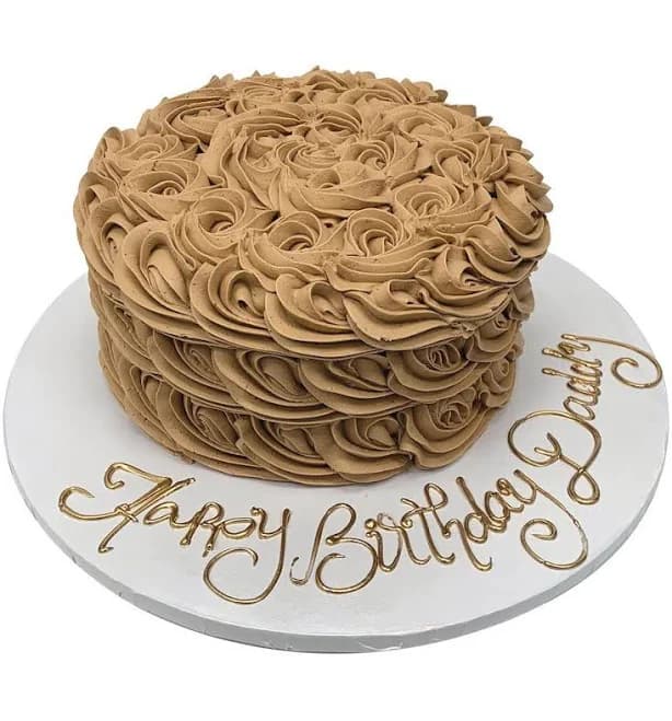Chocolate Rosette Swirls Cake