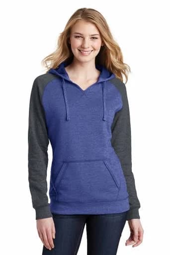 District Women's Lightweight Fleece Raglan Hoodie