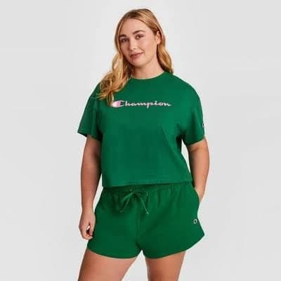 Champion Women's Iconic Cropped Graphic T-Shirt