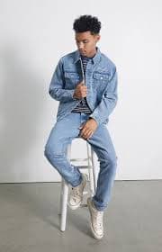 Playboy By PacSun Signature Denim Trucker Jacket | Pacsun