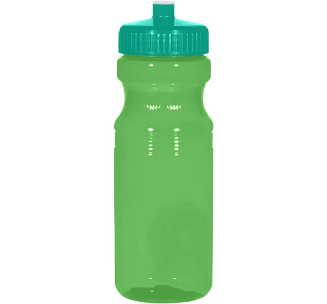 Translucent Green 24 Oz. Poly-Clear Fitness Bottle