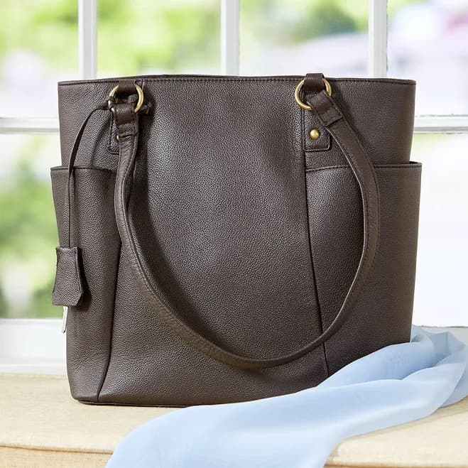 Ella Simone Weston Leather Tote