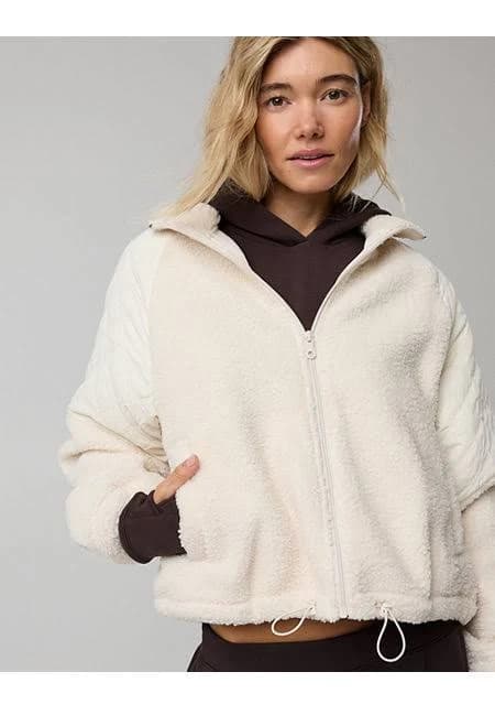 Aerie Fluff Love Full Zip Jacket