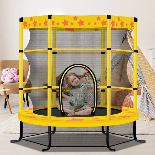 55 inch Kids Trampoline with Safety Enclosure