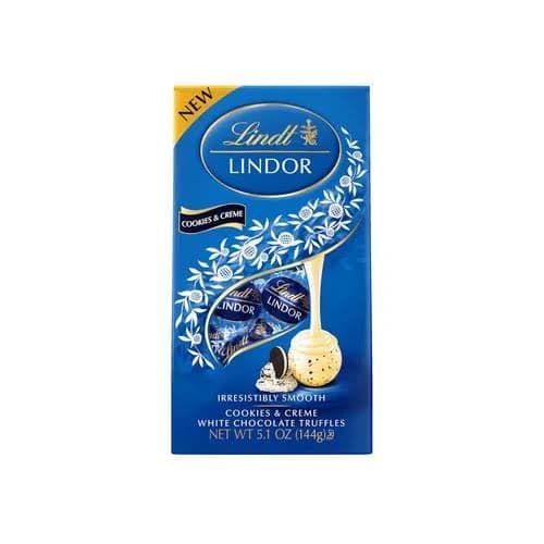 Lindt Lindor Cookies and Creme White Chocolate Candy Truffles