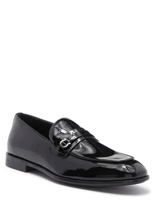 Salvatore Ferragamo Men's Desio Patent Leather Loafers