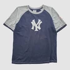 New York Yankees Genuine Merchandise 2000s T-shirt - Navy - S by Fanatics Real Vintage