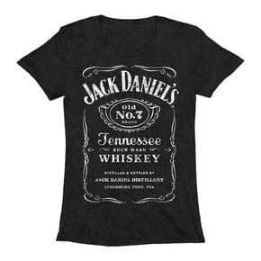jack daniel's Jack Daniels Men's Classic No. 7 Short Sleeve Tee T-Shirt Charcoal