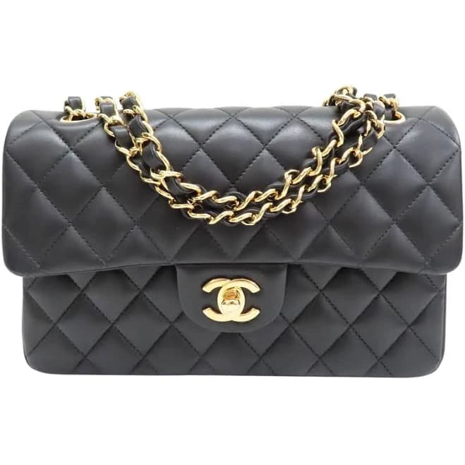 CHANEL Small Classic Flap Lambskin Bag
