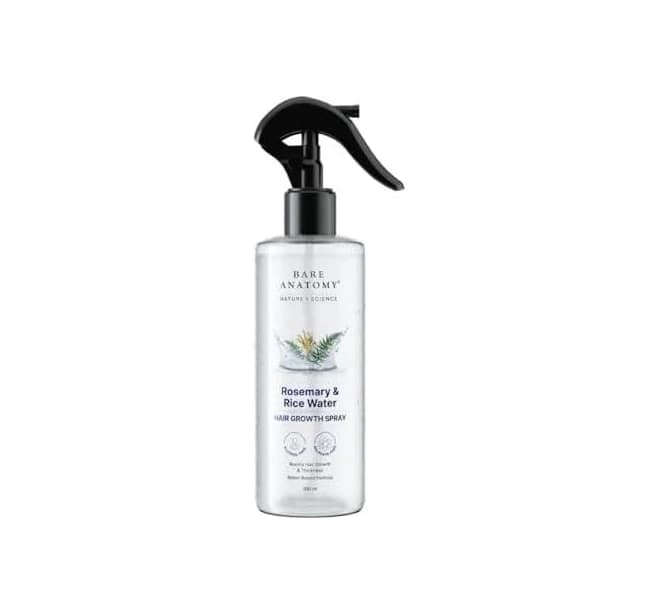 Bare Anatomy Nature x Science Rosemary Water Spray for Hair Growth & Hair Thickness with