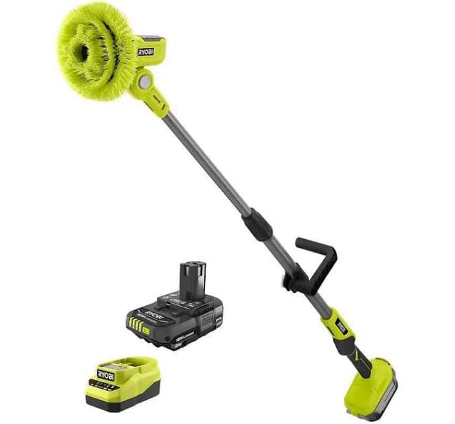 Ryobi 18V Cordless Telescoping Power Scrubber Kit