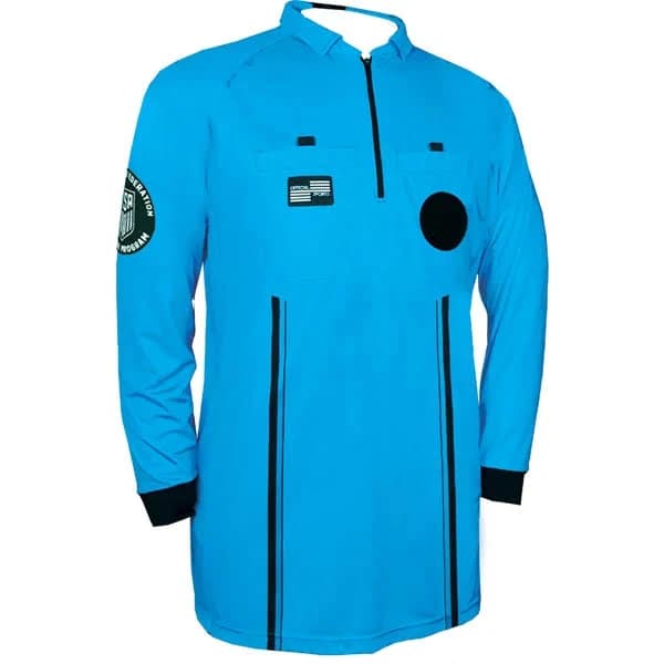 Men's Official Sports USSF Pro Referee Jersey S/S-Blue