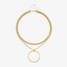 Bold Elements Gold Tone Womens 18 Inch Pendant Necklace, Color: Gold - JCPenney