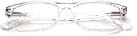 Newbee Fashion Clear Lens - Unisex Translucent Simple Design No Logo Glasses Squared Frames: Buy Online at Best Price in UAE - Amazon.ae