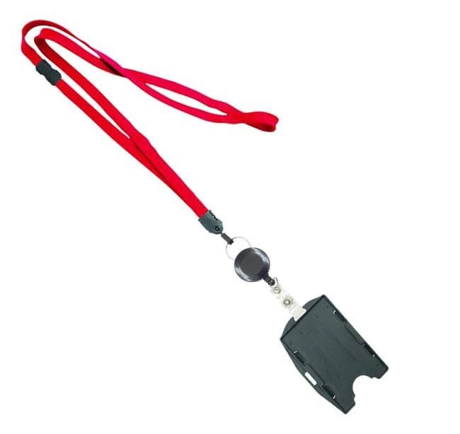 3/8 inch Breakaway Lanyard with ID Badge Reel