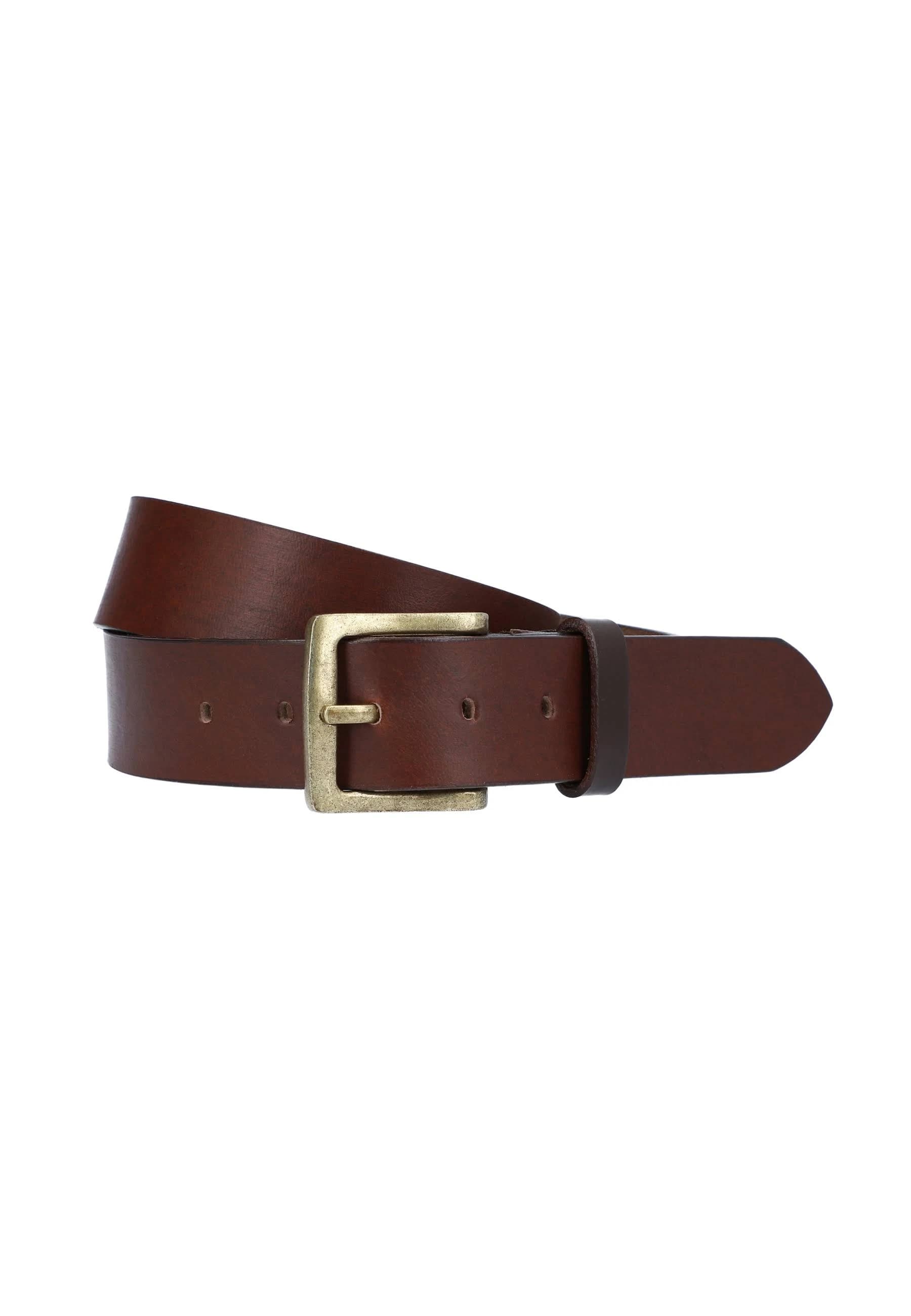 Jori Ladies Leather Belt with Golden Buckle