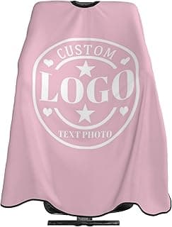 Custom Barber Cape Customized Haircut Capes Logo Text Photo Salon Hairdressing Apron for Home and Barbershop