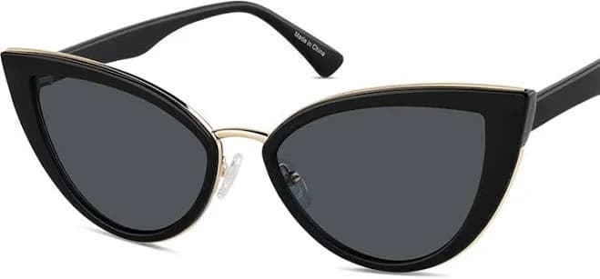 Zenni Women's Cat-Eye Full Rim Sunglasses with Nose Pads