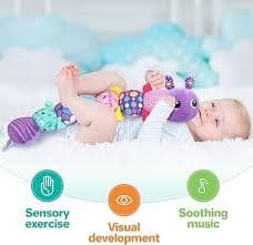 Amazon.com: KMUYSL Baby Toys 0-6 6-12 Months, Sensory Music Animal Stuffed Toy for 0 1 2 3 4 5 6+ Months, Plush Toy with Crinkle and Rattles for Infant Newborn, Tummy Time Toys Gifts for 0-3-6-12 Month : Toys & Games