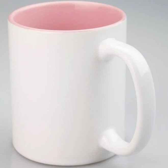 Sublimation Bright White 11oz Color mug Custom Drinkware Mugs