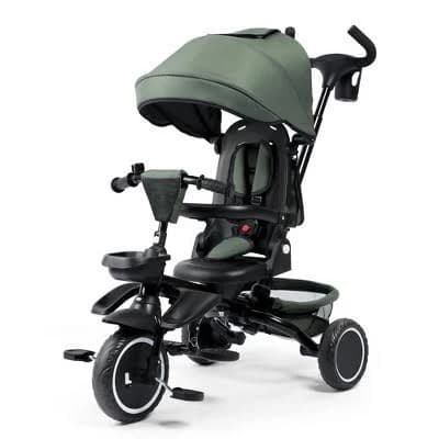 STHOUYN 8 in 1 Kids Baby Stroller Tricycle Folding Toddler Trike with Adjustable Push Handle