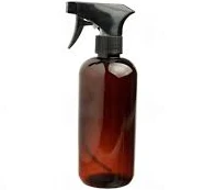 16 oz. Bottle: Plastic with Black Trigger Sprayer