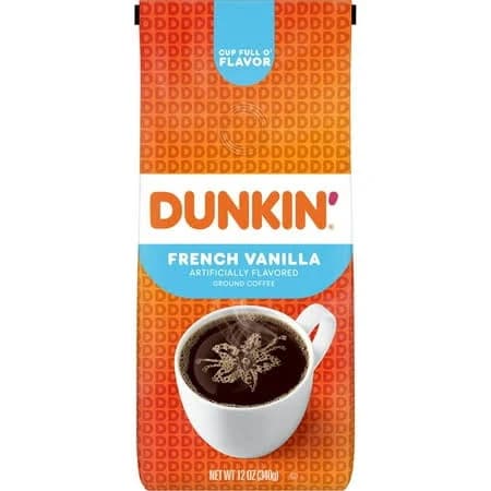 Dunkin French Vanilla Ground Coffee