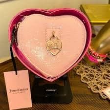 Juicy Couture | Bags | Juicy Couture Fuchsia Velour Small Chain Purse | Poshmark