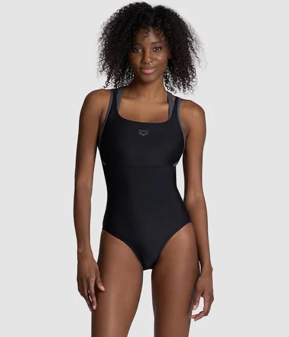 Arena Women's Solid Control Hi-Power Back One Piece Swimsuit