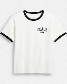 Coach Women's Sporty Signature Classic 70 S Organic Cotton T-Shirt