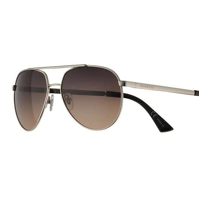 Dockers Men's Gradient Polarized Aviator Sunglasses