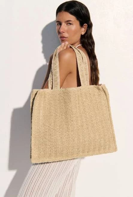H&M Ladies Straw Shopper
