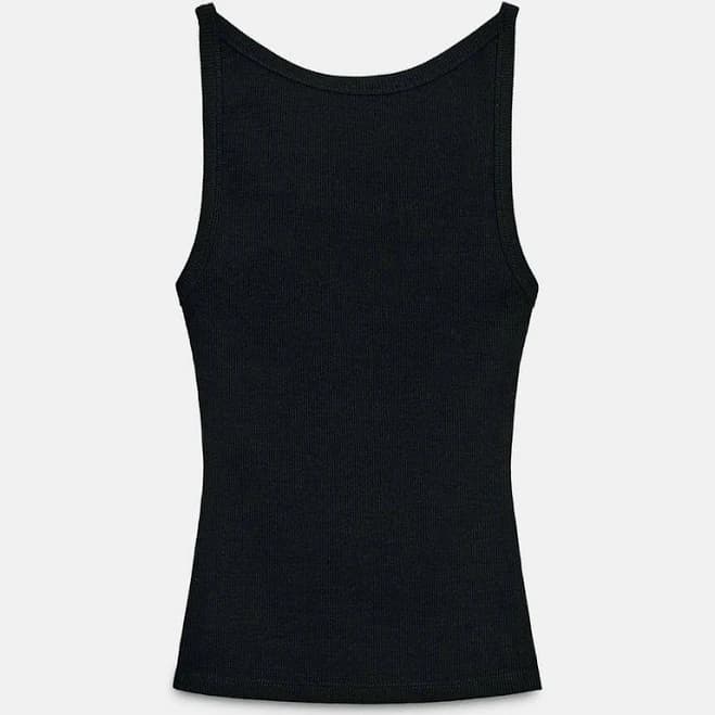 Zara Women's Halter Rib Top