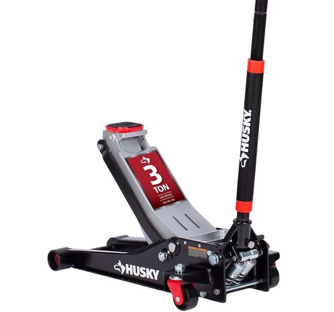 Husky 3-Ton Low Profile Floor Jack with Quick Lift
