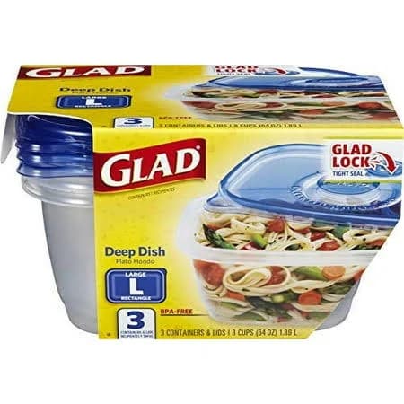 Glad Deep Dish Food Storage Containers