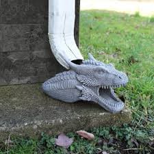 Esterno Dragon Garden Downspout Sculpture; Splash Block Anchor w/ Ramp for Downspout Extension - Walmart Business Supplies