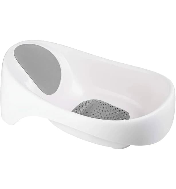 Boon Soak 3 Stage Baby Bathtub - Baby Bath Tub with Three Support Positions for Newborn to Toddlers - Color Changing Drain Plug for