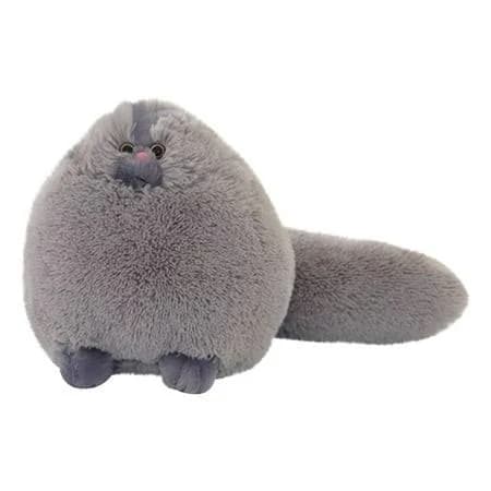 White Persian Cat Plush Stuffed Animal, 11.8in Realistic Kitten Doll, Fluffy Feline Toy for Home Decoration, Soft Kitty Plushie for Pet Lovers and