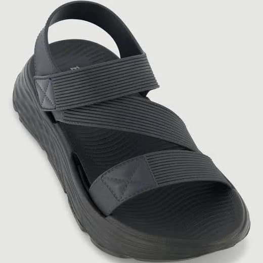 Women's Open Toe Platform Sandals with Velcro Strap