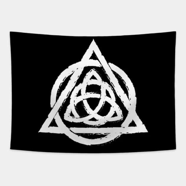 Weathered Triquetra Celtic Knot Tapestry