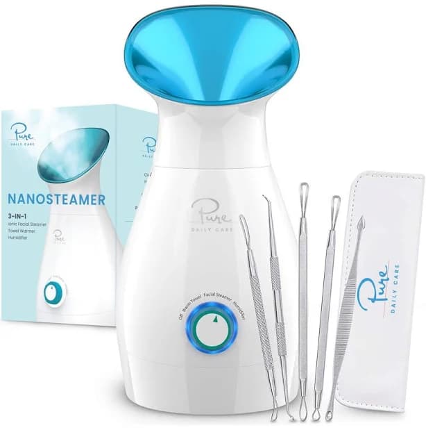 Pure Daily Care NanoSteamer 3-in-1 Nano Ionic Facial Steamer