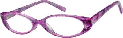 607317 Acetate Full-Rim Frame with Design on Temples