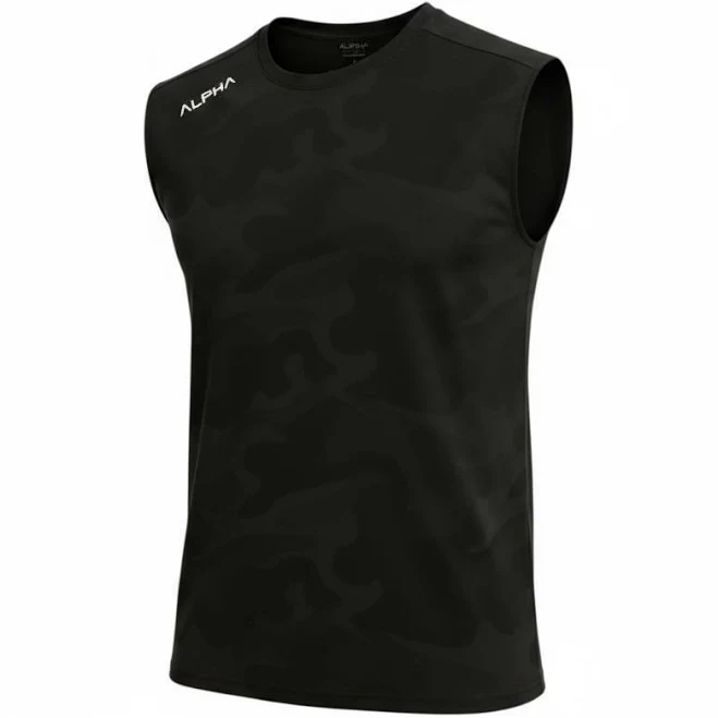 Alpha Men’s Tech Tank Top Black / 3XL