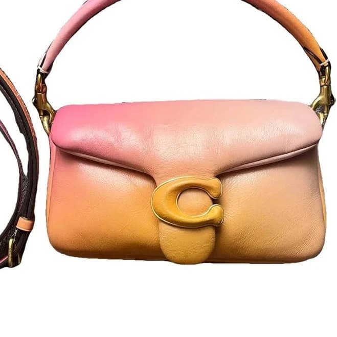 Coach - Pillow Tabby Handbag - Patent Leather Orange for Women, Very good Condition