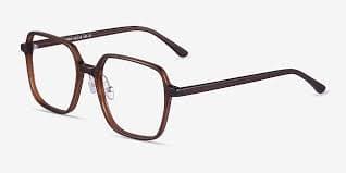 Modern Square Dark Brown Full Rim Eyeglasses | Eyebuydirect