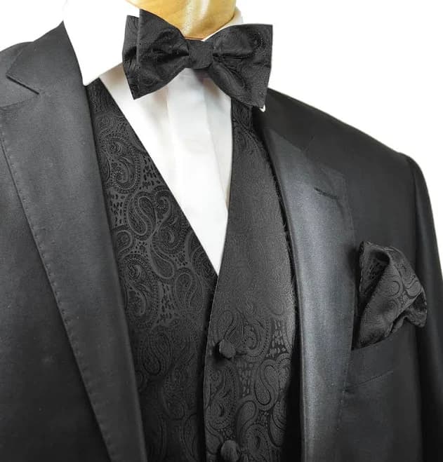 Paisley Men's Formal Suit Vest Set